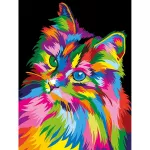 5D deimantinė mozaika 30&times;40 cm &ndash; Through the Eyes of a Cat (LE136e)
