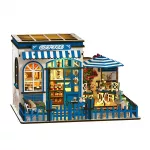 &bdquo;Varvikas&ldquo; miniatiūrinio kambario maketo rinkinys &bdquo;Santorini Sunshine Cafe&ldquo; (AW02-002)