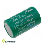 Battery: lithium, 3V, 1/2AA,1/2R6, &Oslash;14.6x25mm, 950 mAh
