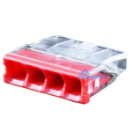 Universal wire connector, 4x 0.5-2.5mm&sup2;, 24A, 450V, 100pcs.