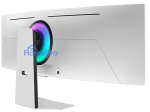 Monitor, SAMSUNG, 49", Gaming / Curved, 5120x1440, 32:9, 0.03 ms, Speakers, Height adjustable, Tilt, Colour Silver, LS49