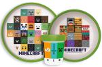 Minecraft Crafters non-slip dinnerware set, micro plastic set