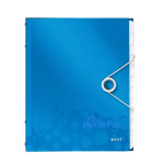 Leitz Divider Book WOW PP 12 starpiņas, A4, Polipropilēns (PP), Zils, Metālisks, 200 lapas, 265 mm, 17 mm