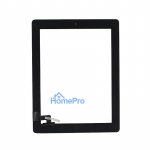 iPad 2 2-asis A1395 A1396 lietimui jautrus ekranas, juodas