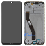 LCD screen Xiaomi Redmi 8 / 8A with touch screen and frame Black original (service pack)