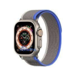 Dux Ducis Sport Velcro Strap for Apple Watch 38 / 40 / 41 / 42MM Grey Blue