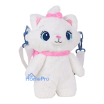 Disney Marie White plush backpack, bag 28 cm