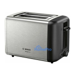 Bosch TAT3P420DE Compact toaster DesignLine stainless steel / black