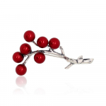 Sidabrinė sagė su perlais &bdquo;Frost Berry&ldquo;