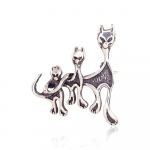 Sidabrinė sagė &bdquo;Feline Trio&ldquo;
