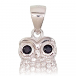 Sidabrinis pakabukas su cirkoniais &bdquo;Owl VI&ldquo;