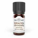 Citrinžolių imbierinių (palmarozų) eterinis aliejus , 10 ml (Indija)