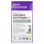 New Chapter, Vienas kasdienis kiekvieno vyro multivitaminas&trade; 40+, 96 vegetari&scaron;kos tabletės