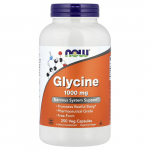 NOW Foods, Glicinas, 1000 mg, 250 vegetari&scaron;kų kapsulių