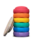 Stapelstein&reg; Rainbow Set Classic &ndash; 6 akmenukai ir balansinė lenta