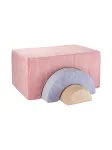 Vaiki&scaron;kas žaidimų rinkinys Wigiwama Rainbow Playset (Pink Mousse)