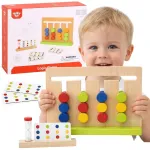 TOOKY TOY loginis žaidimas su laiku &ndash; spalvų dėlionė, 30 ra&scaron;tų, 18 vnt.