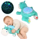 WOOPIE BABY pliu&scaron;inis migdukas &bdquo;2 in 1&ldquo; su projektoriumi &bdquo;Begemotas&ldquo;