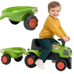 FALK Baby Claas Axos 310 žalias traktorius su priekaba, nuo 1 metų