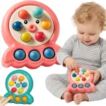 WOOPIE 2 in 1 arkadinis žaidimas &bdquo;Sumu&scaron;k kurmį&ldquo; &ndash; traukiamas a&scaron;tuonkojis, rožinis
