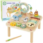 WOOPIE GREEN medinis lavinamasis stalelis &ndash; muzikinis jutiminis labirintas 5 in 1