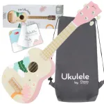 CLASSIC WORLD medinė ukulelė-gitara vaikams, rožinė