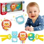 WOOPIE BABY grojantis sensorinis pakabukas vežimėliui ir lovytei su bar&scaron;kučiu ir veidrodėliu, nuo 6 mėn.