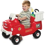 Little Tikes paspiriamas gaisrinės automobilis su pompa