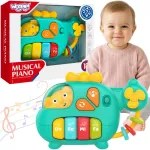 WOOPIE BABY interaktyvus pianinas-sraigtasparnis &bdquo;Drambliukas&ldquo; su garsais, nuo 18 mėn.