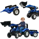 FALK New Holland T8 pedalinis traktorius su kau&scaron;u ir priekaba, 3&ndash;7 metų