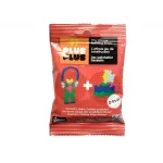 Plus Plus konstruktorius Mini neoninės - raudona ki&scaron;enpinigių pakuotė 2in1
