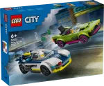 LEGO City 60415 Policijos automobilio ir galingojo automobilio gaudynės
