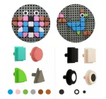 MASTERKIDZ 64 geometrinių formų kai&scaron;čių rinkinys STEM lentoms, 8 spalvos