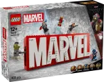 LEGO Marvel 76313 MARVEL logotipas ir minifigūrėlės