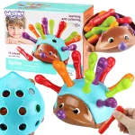 WOOPIE Montessori 4 in 1 rū&scaron;iuoklis &bdquo;Ežiukas&ldquo; &ndash; skaičių ir spalvų mokymasis