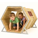 CLASSIC WORLD EDU medinis žaidimų aik&scaron;telės tunelis ropoti XXL
