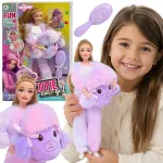 WOOPIE ROYAL lėlė Emi violetiniu avytės kostiumu