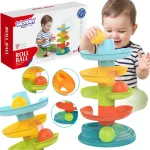 WOOPIE BABY spiralinė kamuoliukų trasa + 3 kamuoliukai, 5 detalės