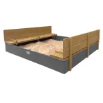 AXI smėlio dėžė XXL &bdquo;Ella&ldquo; 150 x 150, pilka