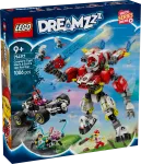 LEGO DREAMZzz 71497 Kuperio tigro robotas ir Zero lenktyninis automobilis