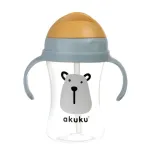 Akuku puodelis su &scaron;iaudeliu 290ml pilkas me&scaron;ka A0203