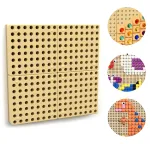 MASTERKIDZ STEM kūrybinė mokslo lenta &ndash; sieninis skydas su montavimo plok&scaron;te, 40 x 40 cm