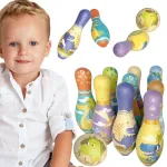 WOOPIE mink&scaron;tas boulingas &bdquo;Dinozaurai&ldquo;, 12 vnt.