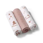 Babyono vystyklai medvilniniai 3 vnt raudoni 348/18