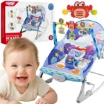WOOPIE BABY gultukas-supynės &bdquo;2 in 1&ldquo; &bdquo;Krabas&ldquo; su vibracija ir melodijomis