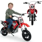 INJUSA kroso motociklas 24V, raudonas
