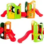 LITTLE TIKES žaidimų aik&scaron;telė &bdquo;Monkey Grove&ldquo; 8 in 1 su čiuožyklomis