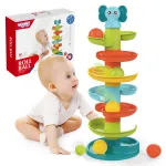 WOOPIE BABY spiralinė kamuoliukų trasa + 3 kamuoliukai, 8 detalės
