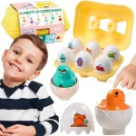 WOOPIE Montessori formų rū&scaron;iuoklis &bdquo;Linksmi vi&scaron;čiukai kiau&scaron;iniuose&ldquo;, 6 vnt.