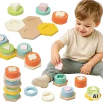 CLASSIC WORLD Montessori formų ir spalvų rū&scaron;iuoklis &ndash; dėlionė-bok&scaron;tas